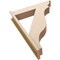 Ekena Millwork 7 1/2-in W x 34-in D x 46-in H Funston Trad Rough Cedar Woodgrain TimberThane Outlooker, Primed Tan OUTUR075X34X46FST04RCPR - alternate 5
